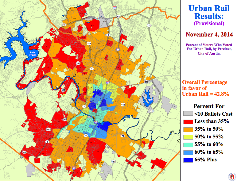 Results for the rail and roads referendum of 2014
